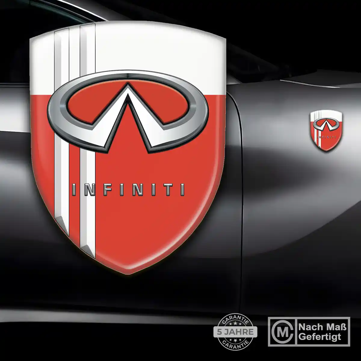 Infiniti 3D Gel Aufkleber Emblem Auto Tuningfahrzeug