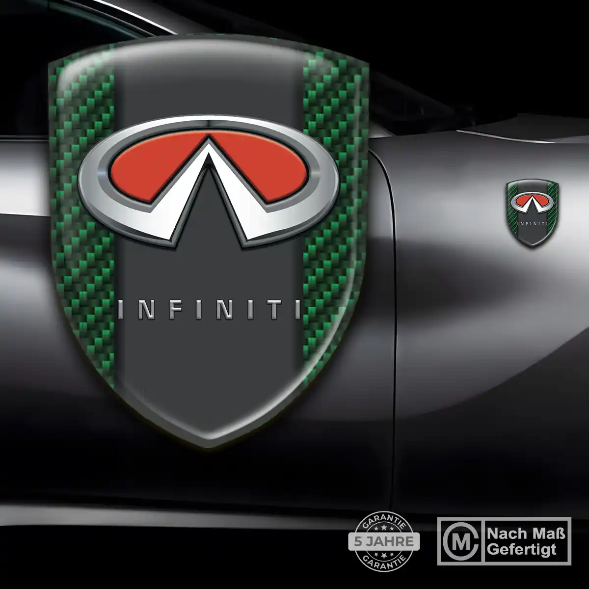 Infiniti 3D Gel Aufkleber Emblem Elegantes Design