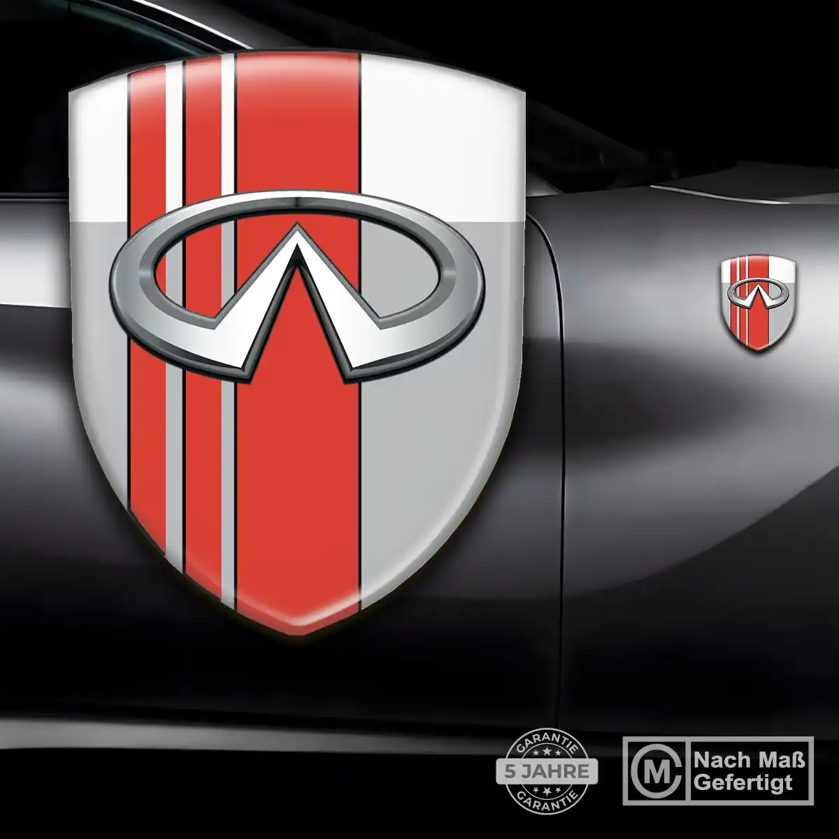 Infiniti 3D Gel Aufkleber Emblem Höchste Qualität