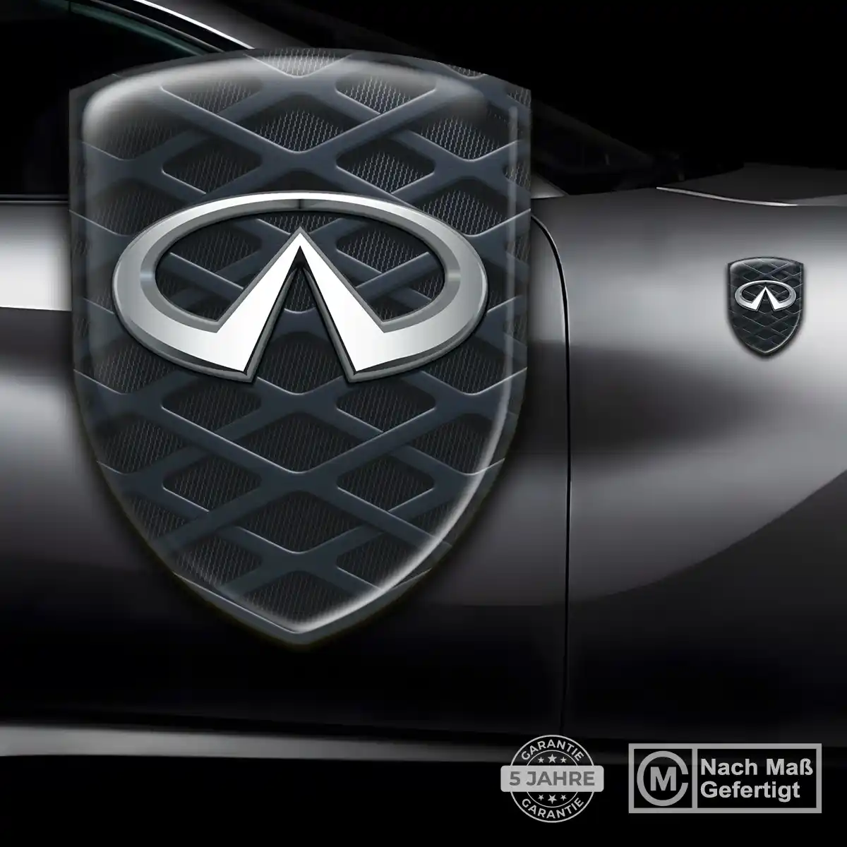 Infiniti 3D Gel Aufkleber Emblem Interieurdesign