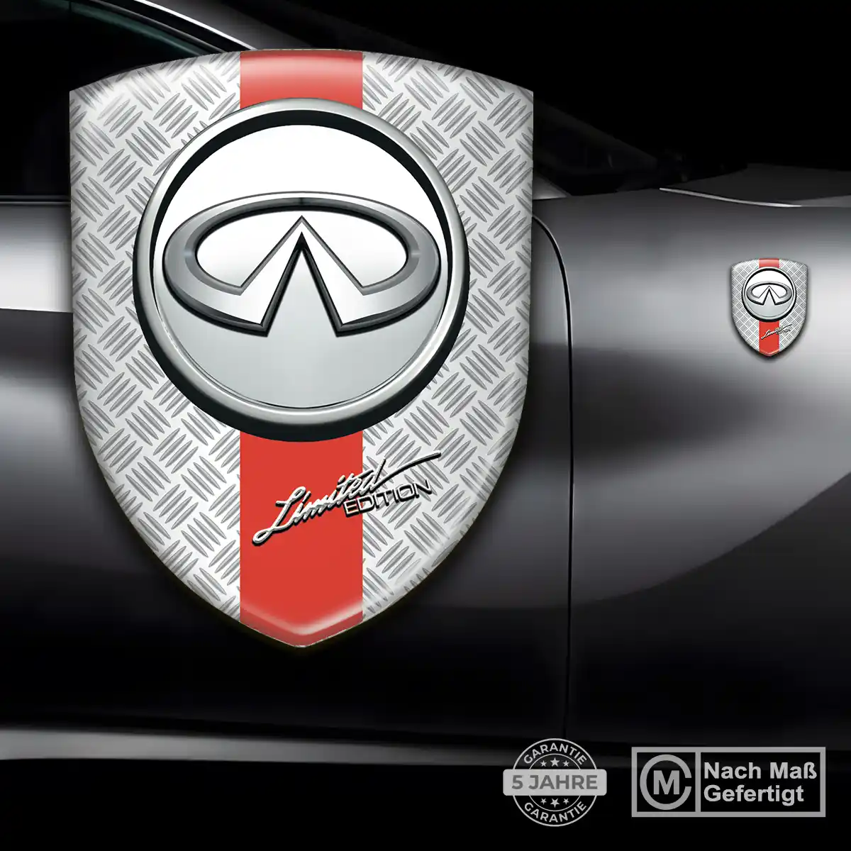 Infiniti 3D Gel Aufkleber Emblem Limitierte Auflage