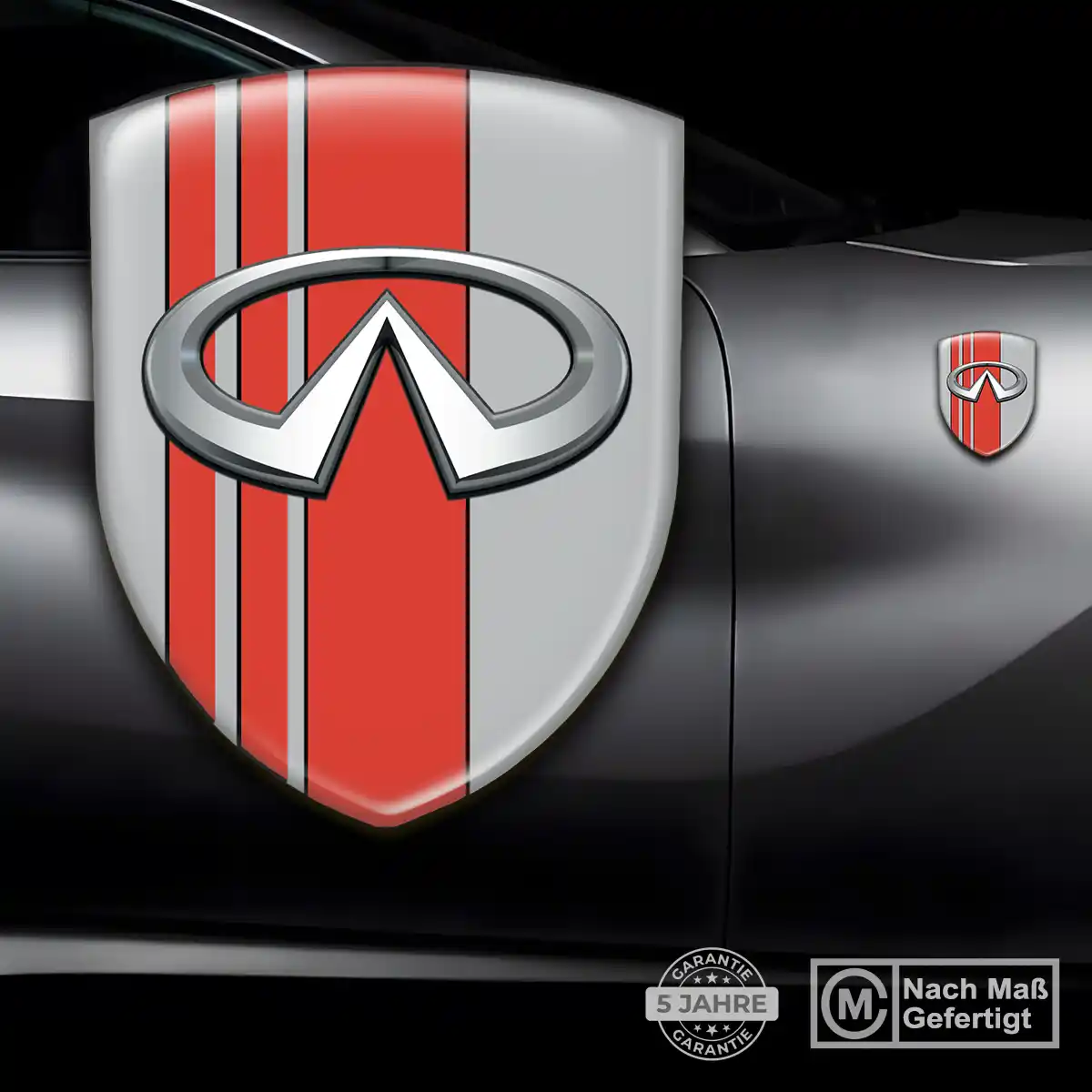 Infiniti 3D Gel Aufkleber Emblem Markenedition