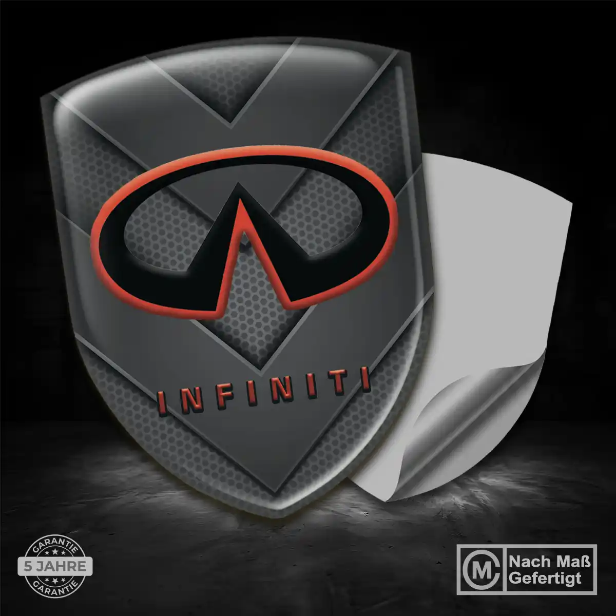 Infiniti 3D Gel Aufkleber Emblem Stilvolles Design