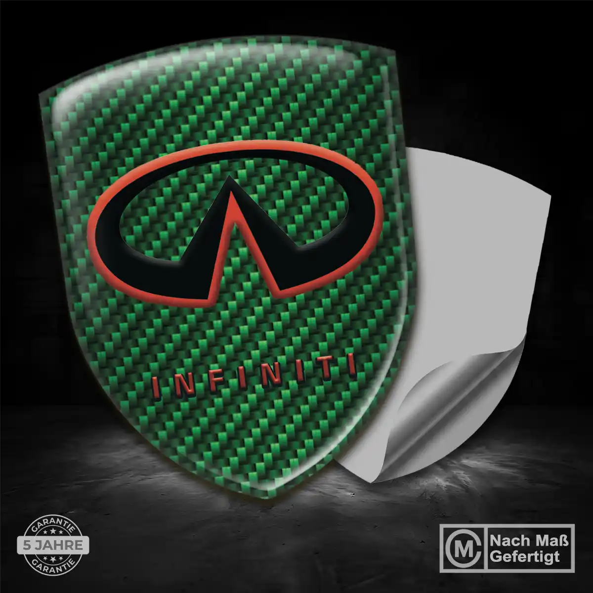 Infiniti 3D Gel Aufkleber Emblem Tuningfahrzeug
