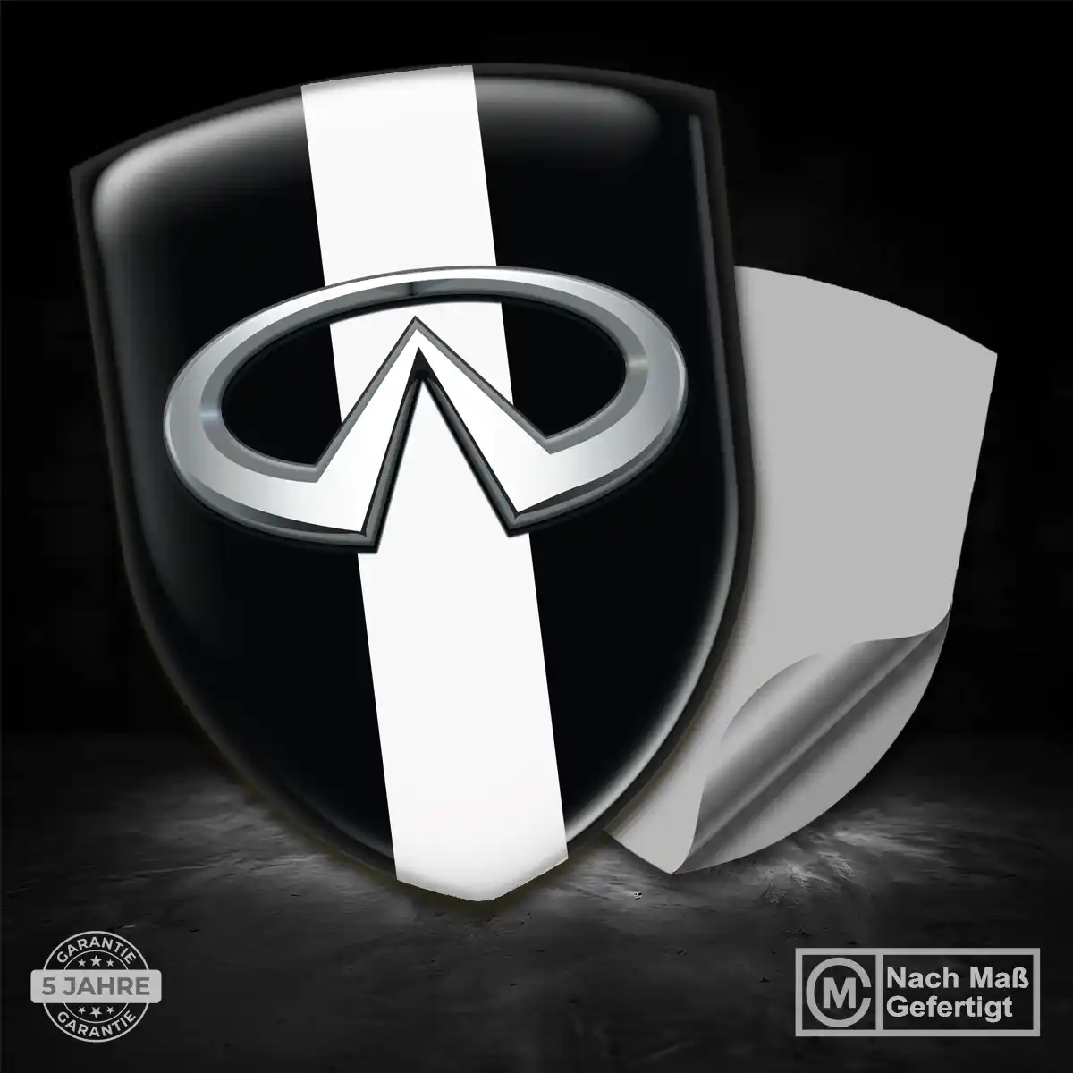 Infiniti 3D Gel Aufkleber Embleme Anspruchsvolles Design