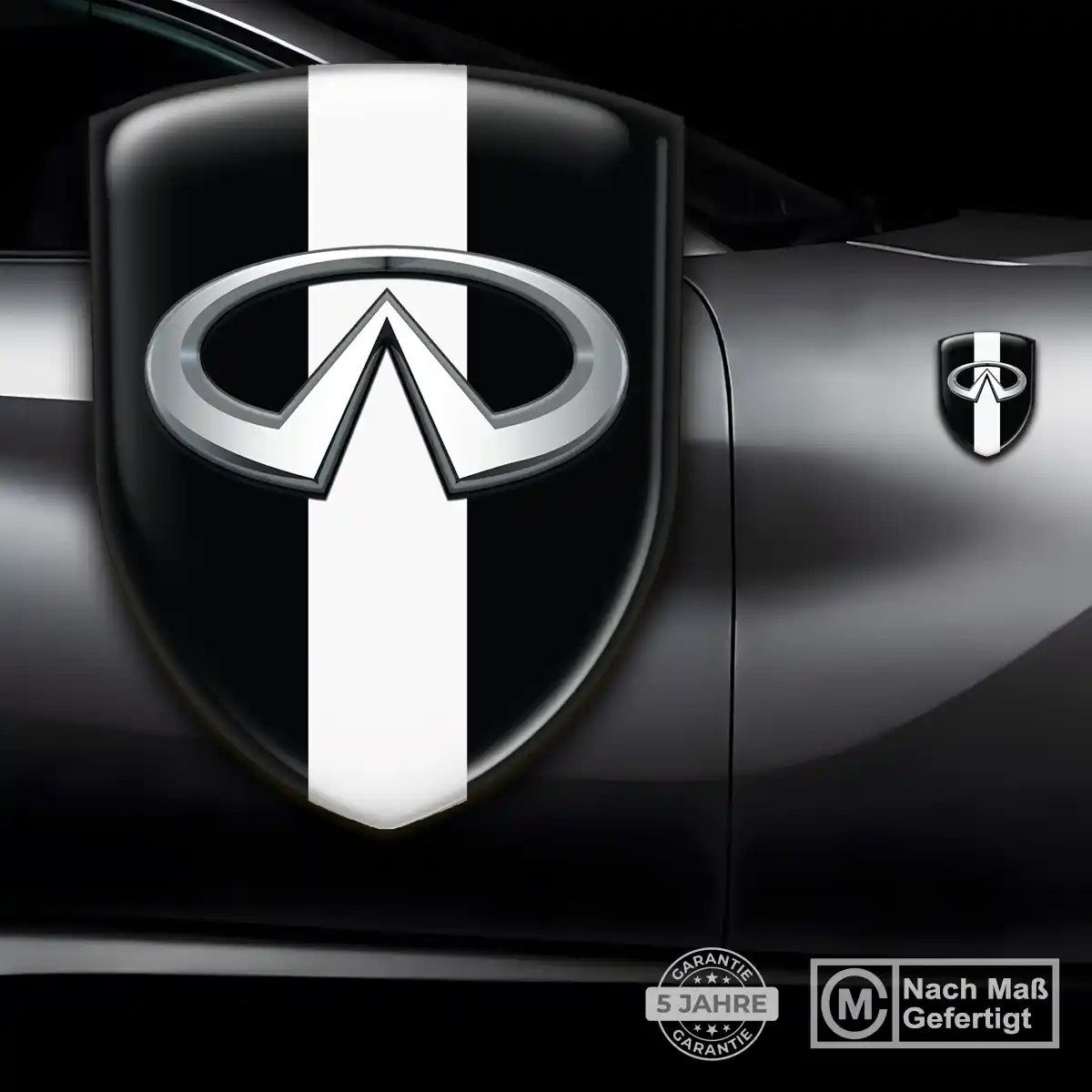 Infiniti 3D Gel Aufkleber Embleme Anspruchsvolles Design