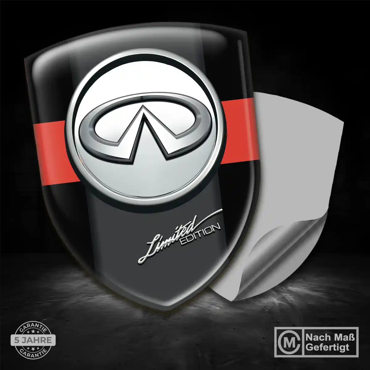 Infiniti 3D Gel Aufkleber Embleme Auto Elegantes Design