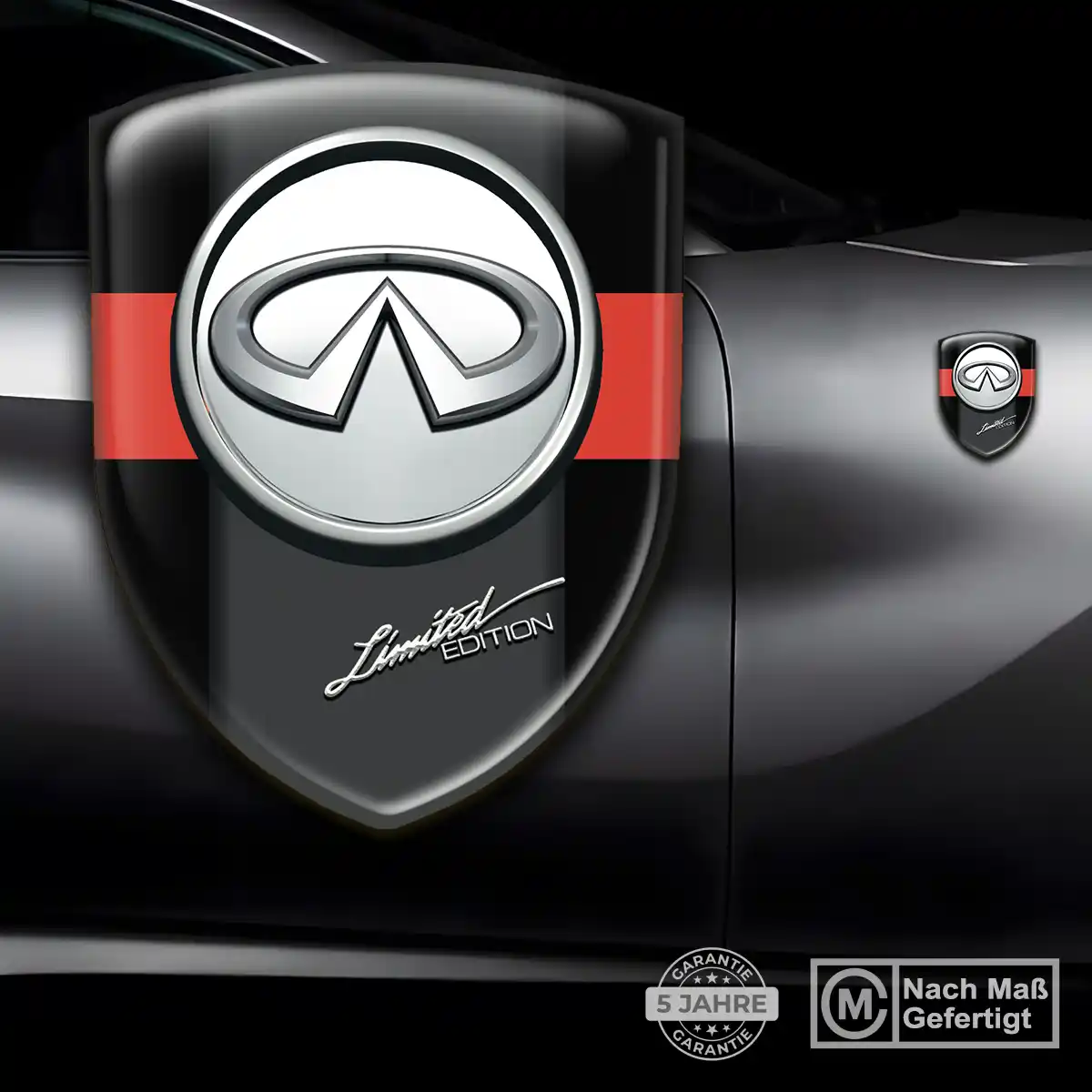 Infiniti 3D Gel Aufkleber Embleme Auto Elegantes Design