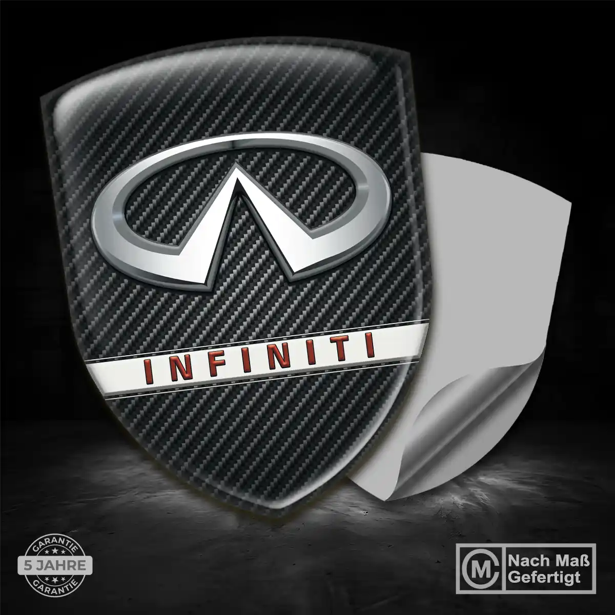 Infiniti 3D Gel Aufkleber Embleme Auto Hochwertiges Harz