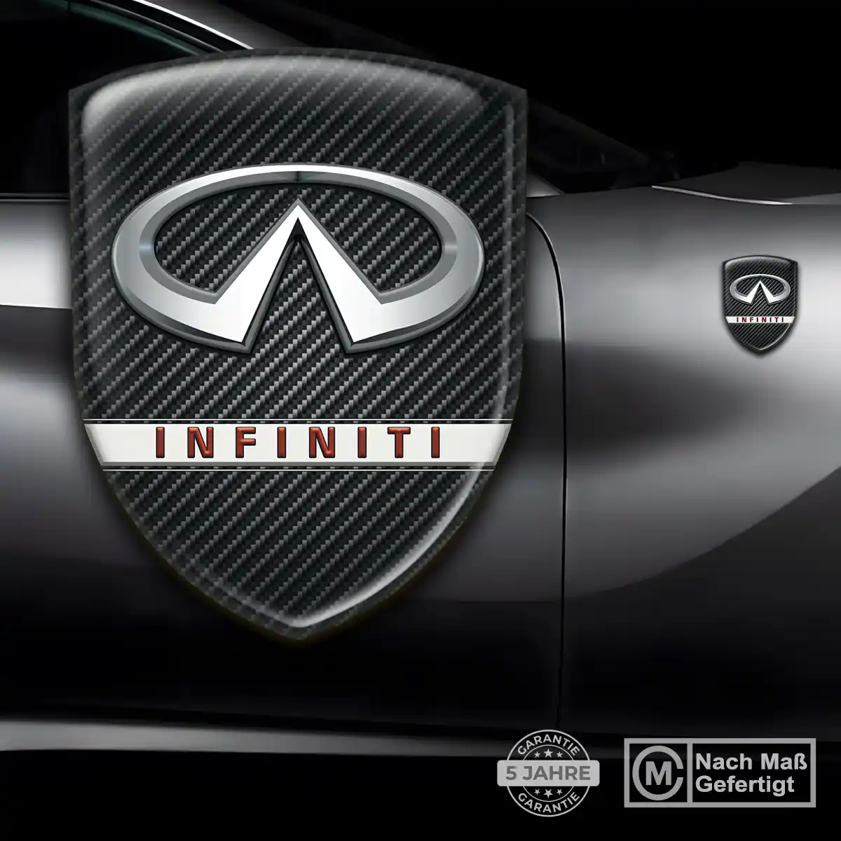 Infiniti 3D Gel Aufkleber Embleme Auto Hochwertiges Harz