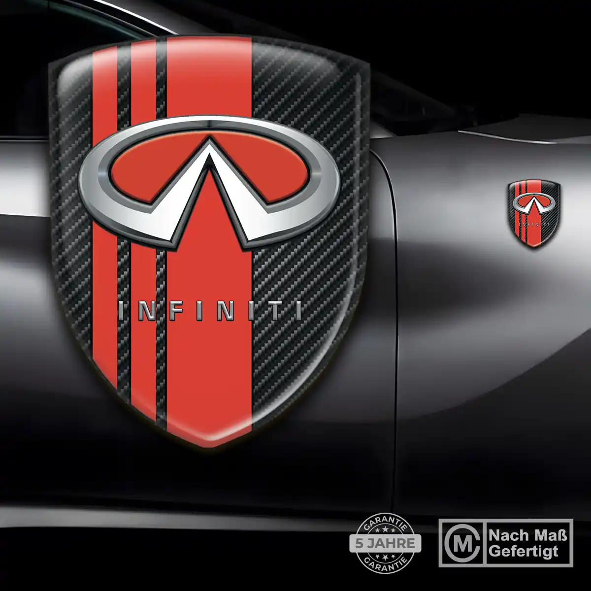 Infiniti 3D Gel Aufkleber Embleme Auto Markenedition
