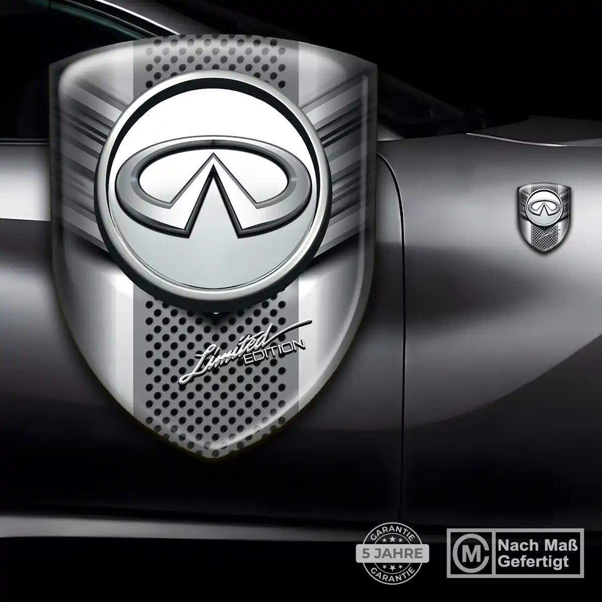 Infiniti 3D Gel Aufkleber Embleme Edles Design