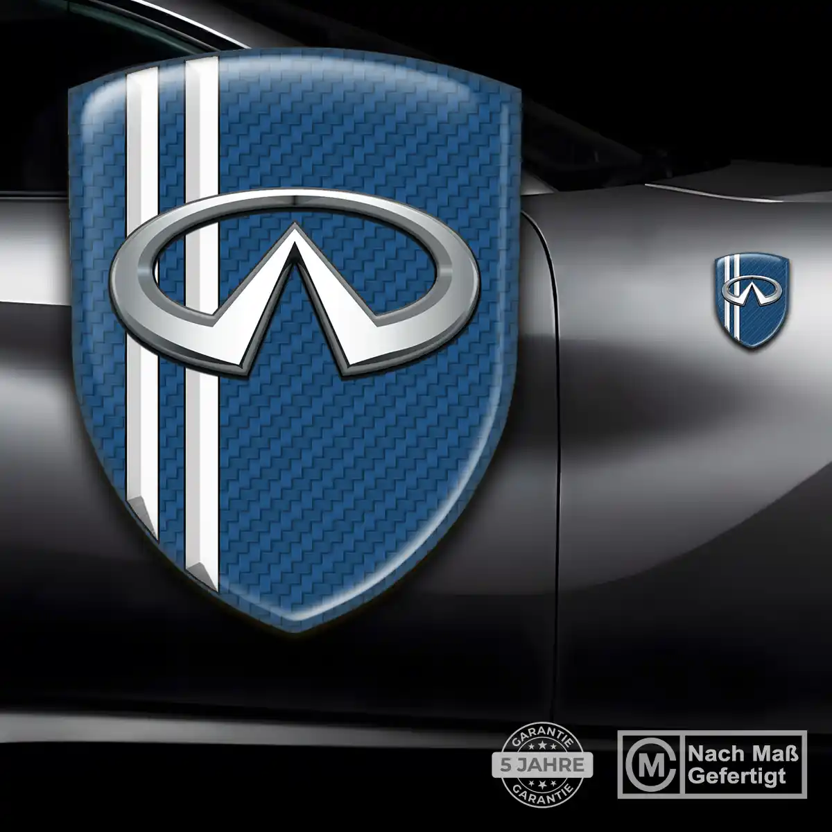 Infiniti 3D Gel Aufkleber Embleme Elegantes Design