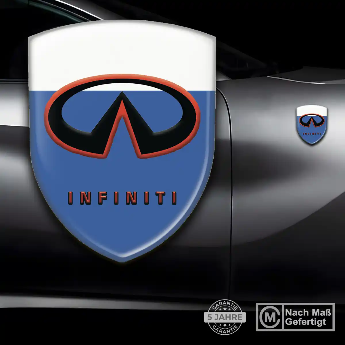 Infiniti 3D Gel Aufkleber Embleme Höchste Qualität