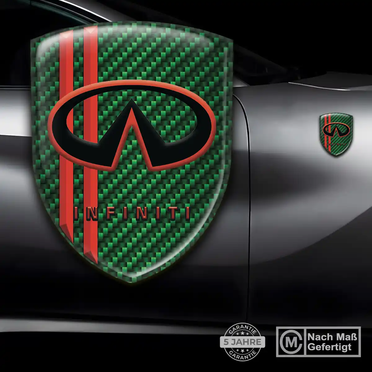 Infiniti 3D Gel Aufkleber Embleme Hochwertiges Harz