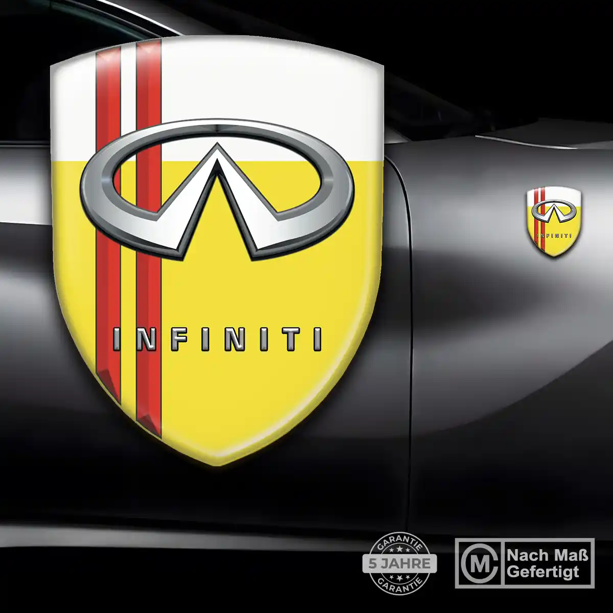 Infiniti 3D Gel Aufkleber Embleme Interieurdesign