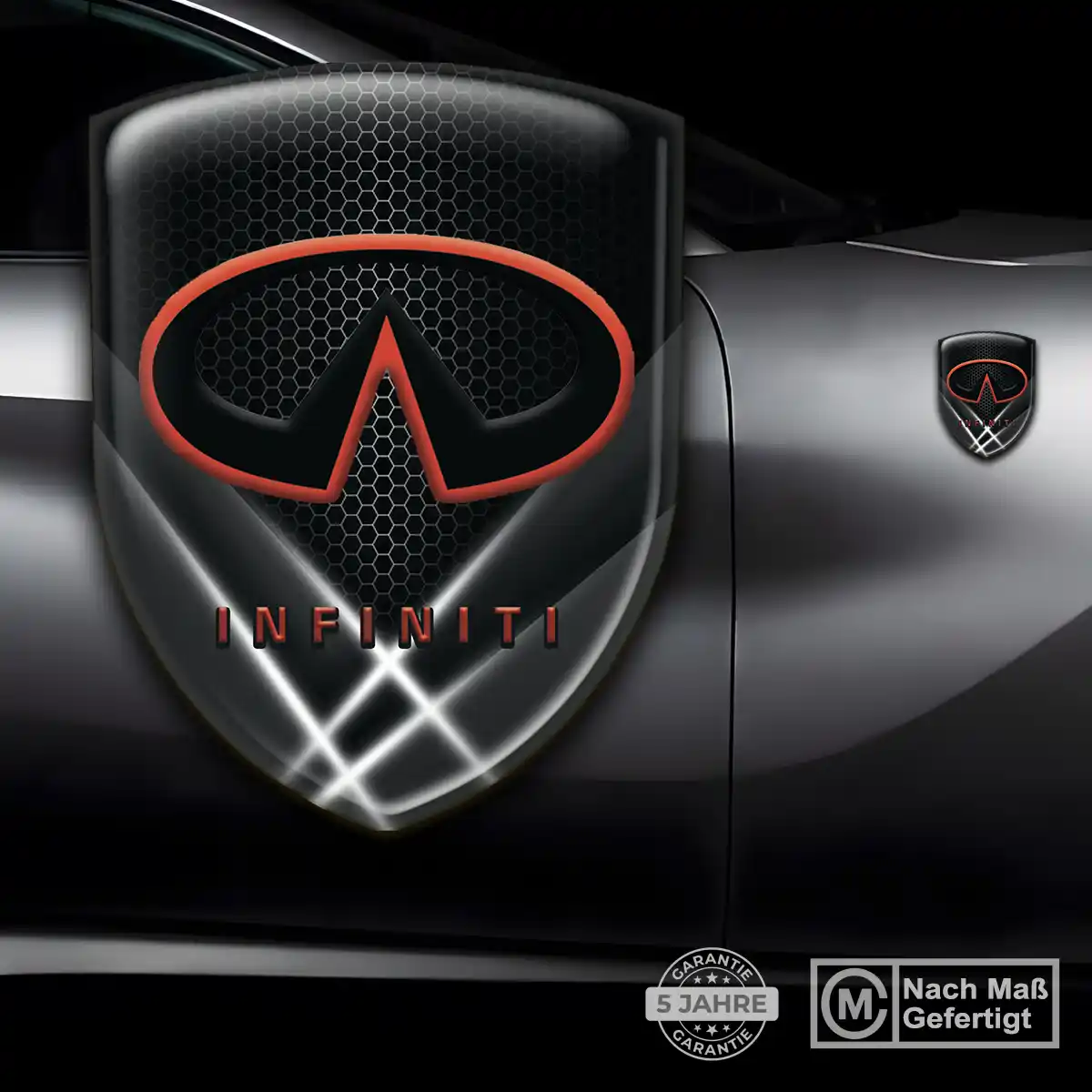 Infiniti 3D Gel Aufkleber Embleme Markenedition