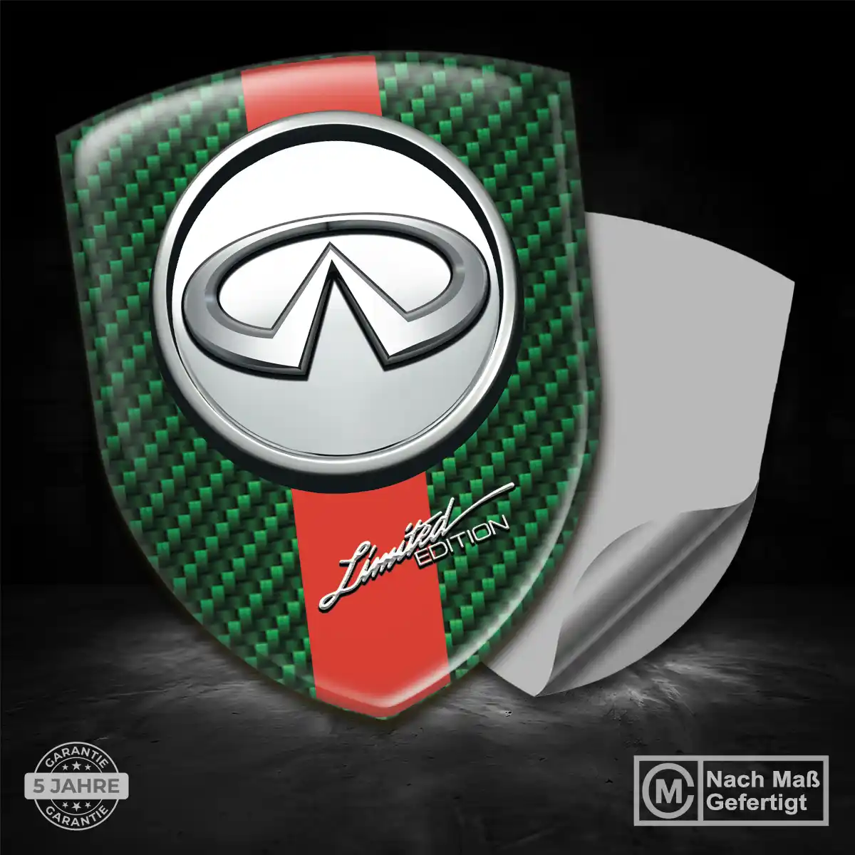 Infiniti 3D Gel Aufkleber Embleme Modernes Design