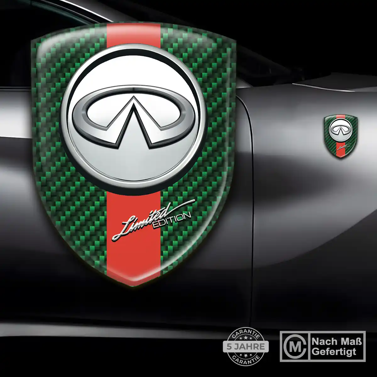 Infiniti 3D Gel Aufkleber Embleme Modernes Design