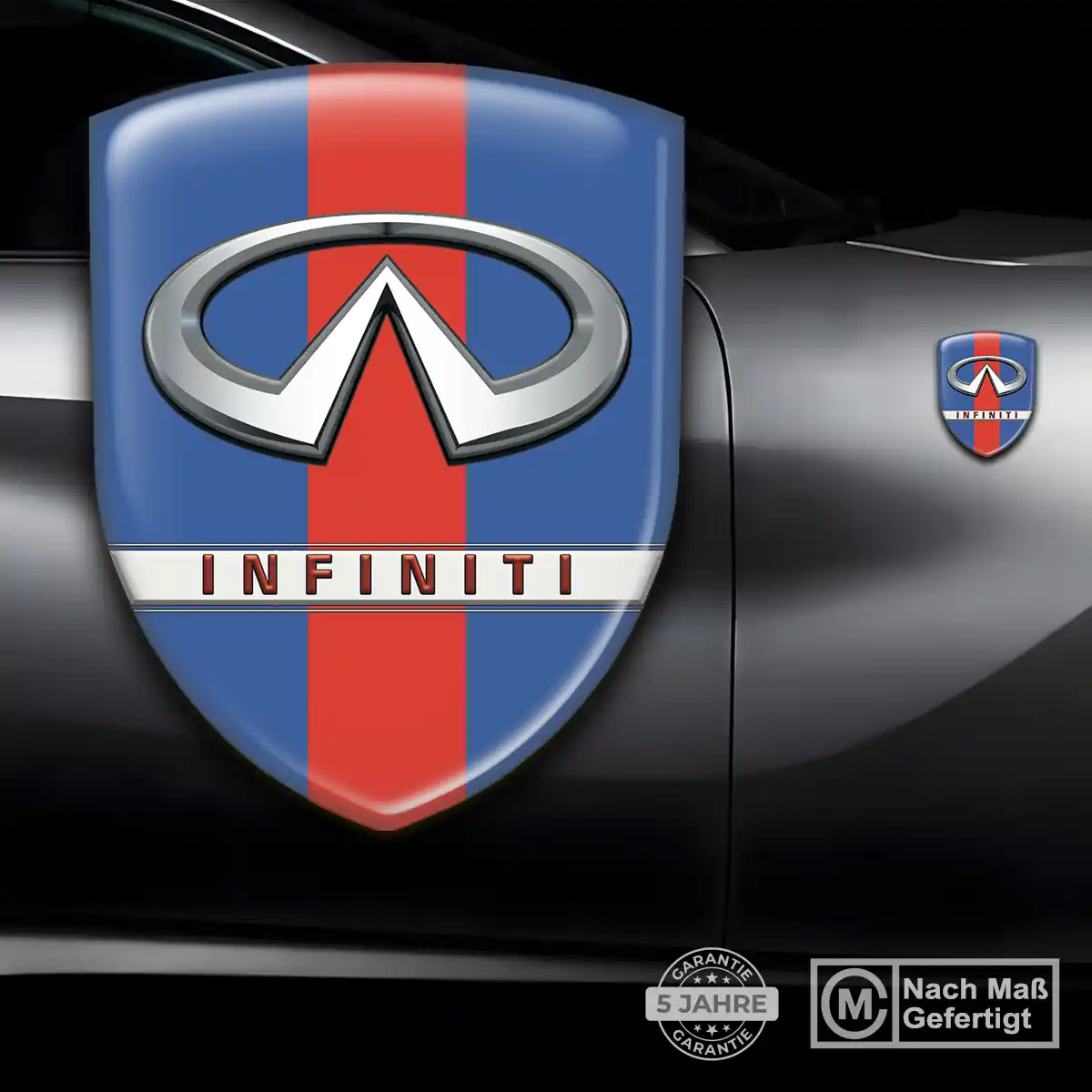 Infiniti 3D Gel Aufkleber Embleme Premiumqualität