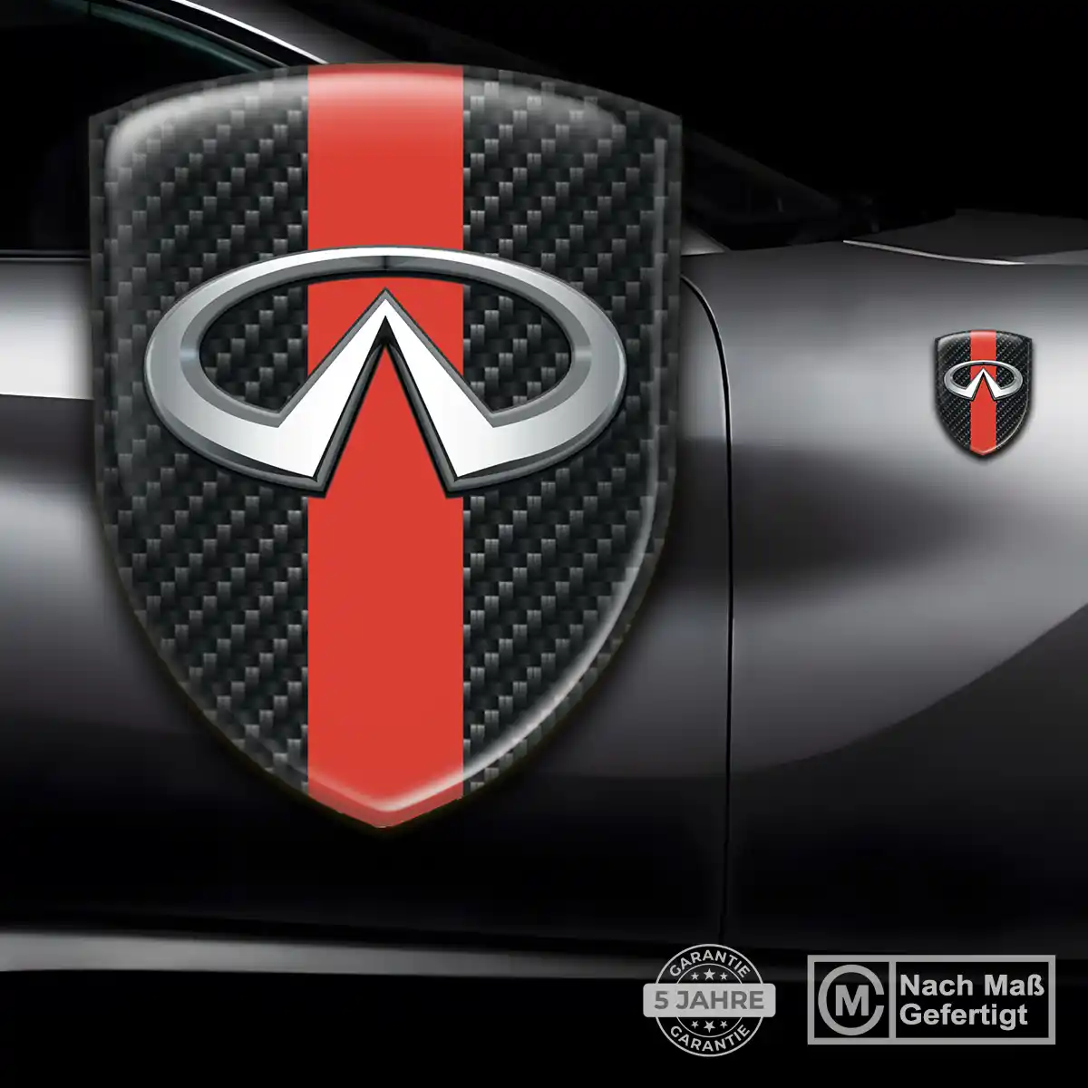 Infiniti 3D Gel Aufkleber Embleme Tuningfahrzeug