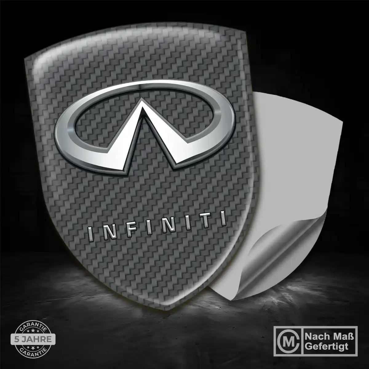 Infiniti 3D Gel Aufkleber Markenedition