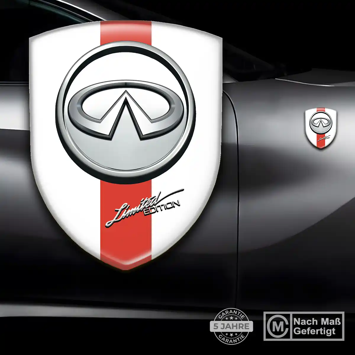 Infiniti 3D Gel Aufkleber Modernes Design