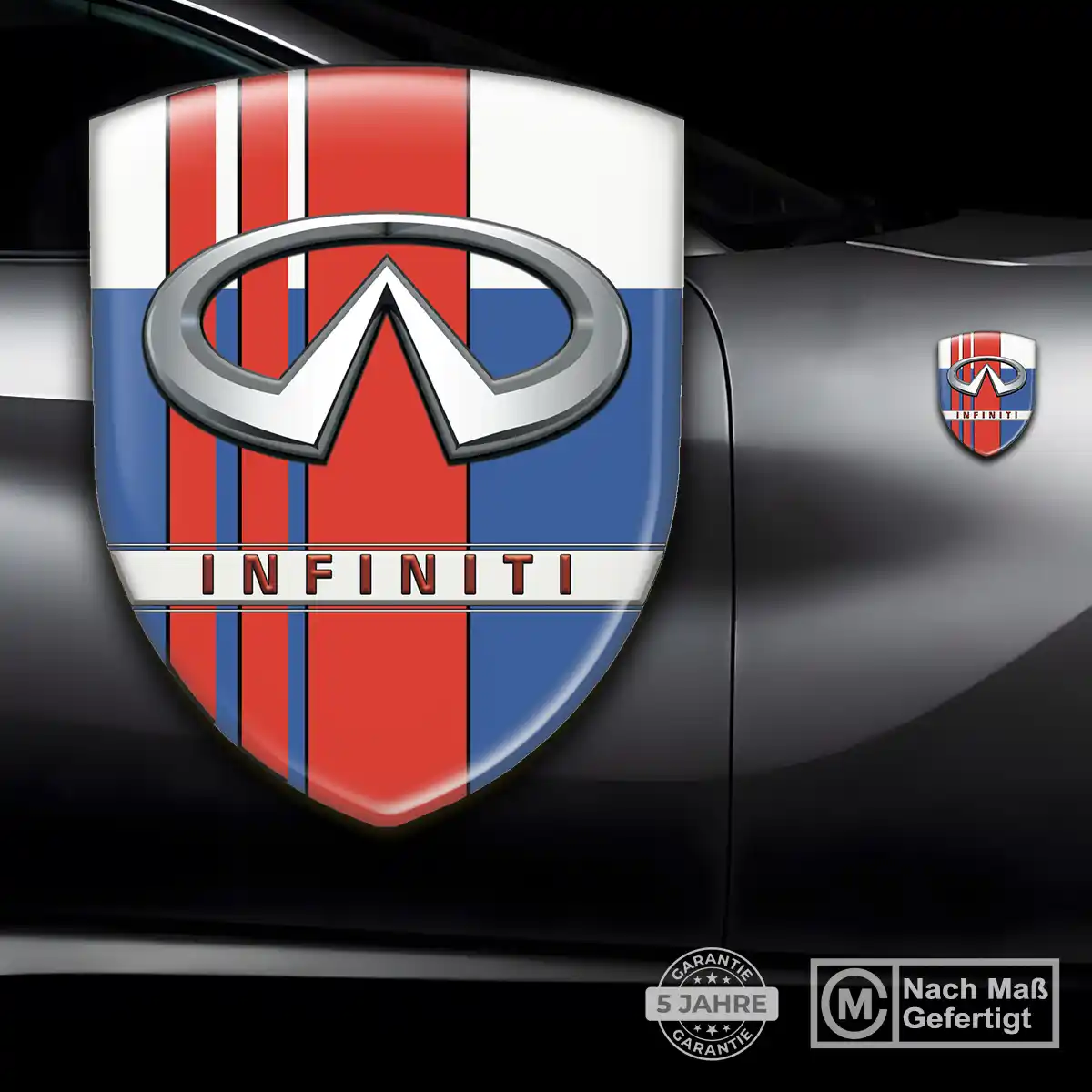 Infiniti 3D Gel Aufkleber Silikon Auto Edles Design