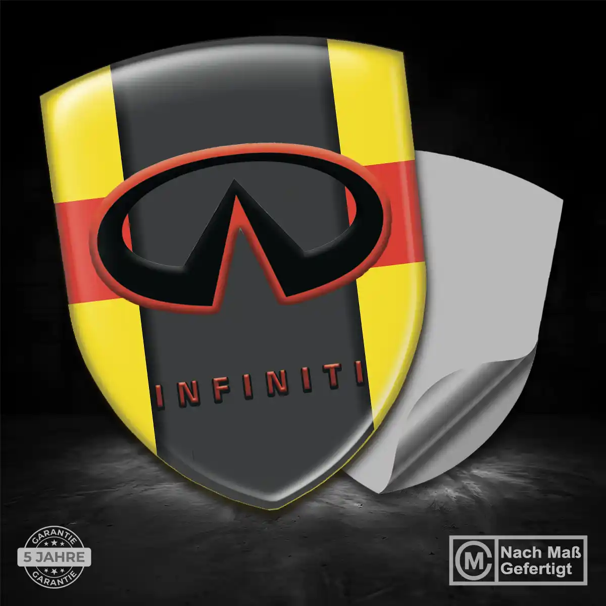 Infiniti 3D Gel Aufkleber Silikon Auto Elegantes Design