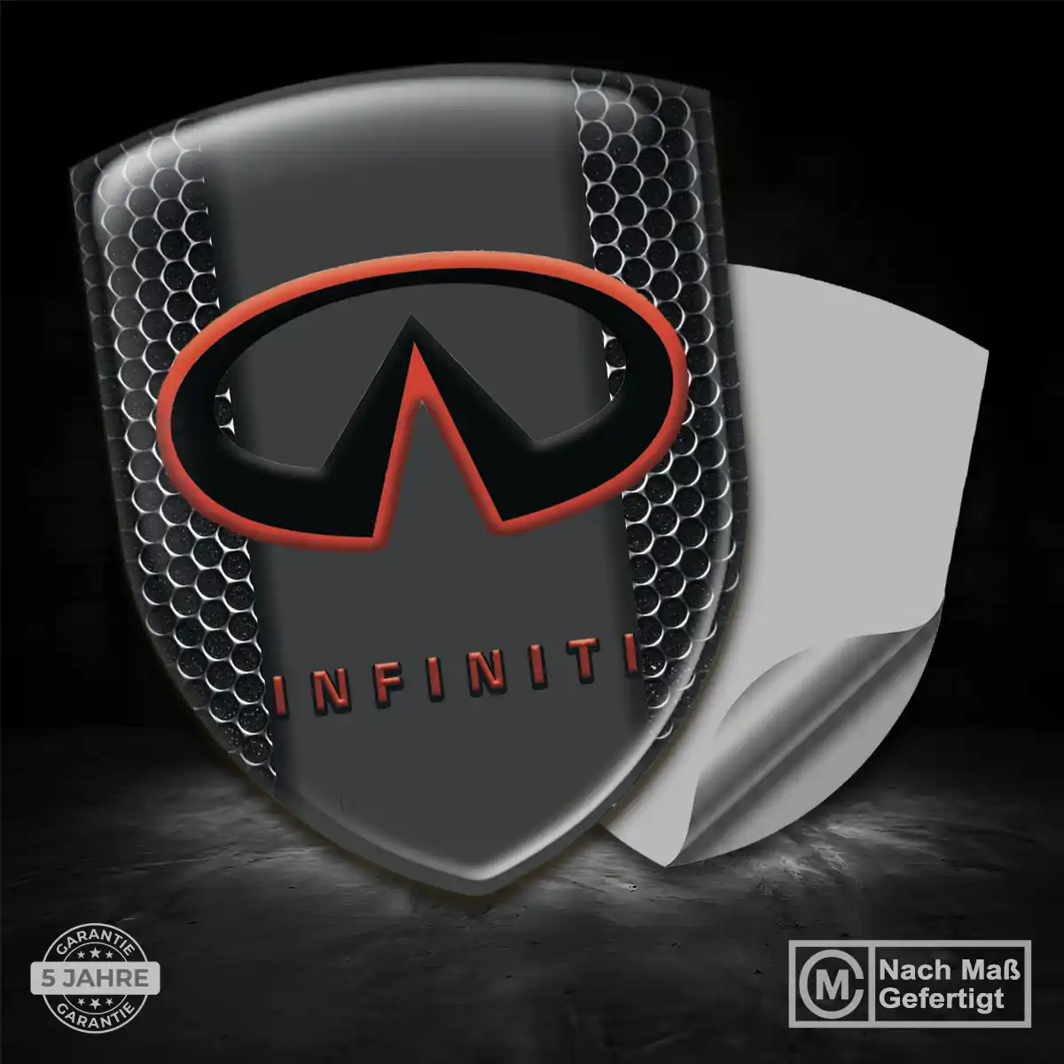 Infiniti 3D Gel Aufkleber Silikon Auto Hochwertiges Harz