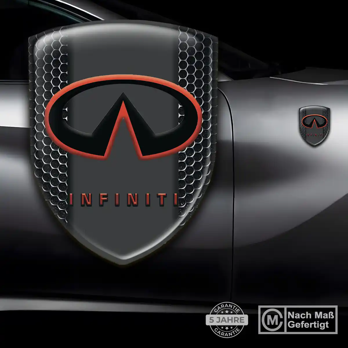 Infiniti 3D Gel Aufkleber Silikon Auto Hochwertiges Harz
