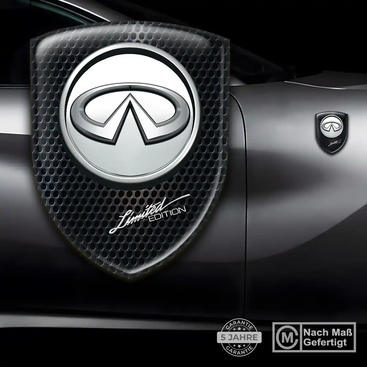 Infiniti 3D Gel Aufkleber Silikon Auto Markenedition