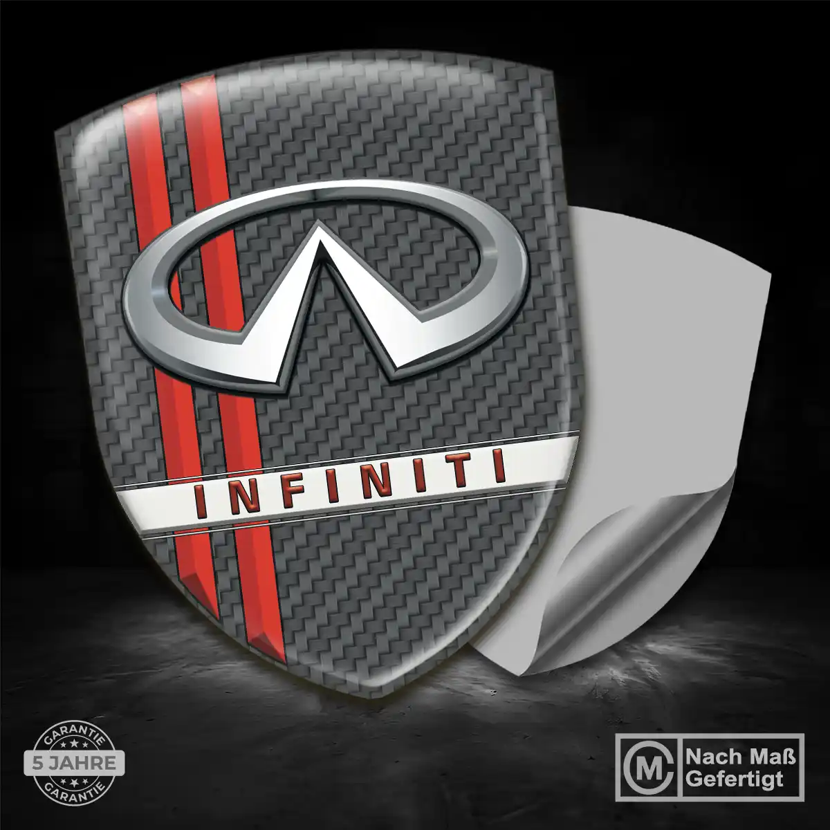 Infiniti 3D Gel Aufkleber Silikon Auto Modernes Design