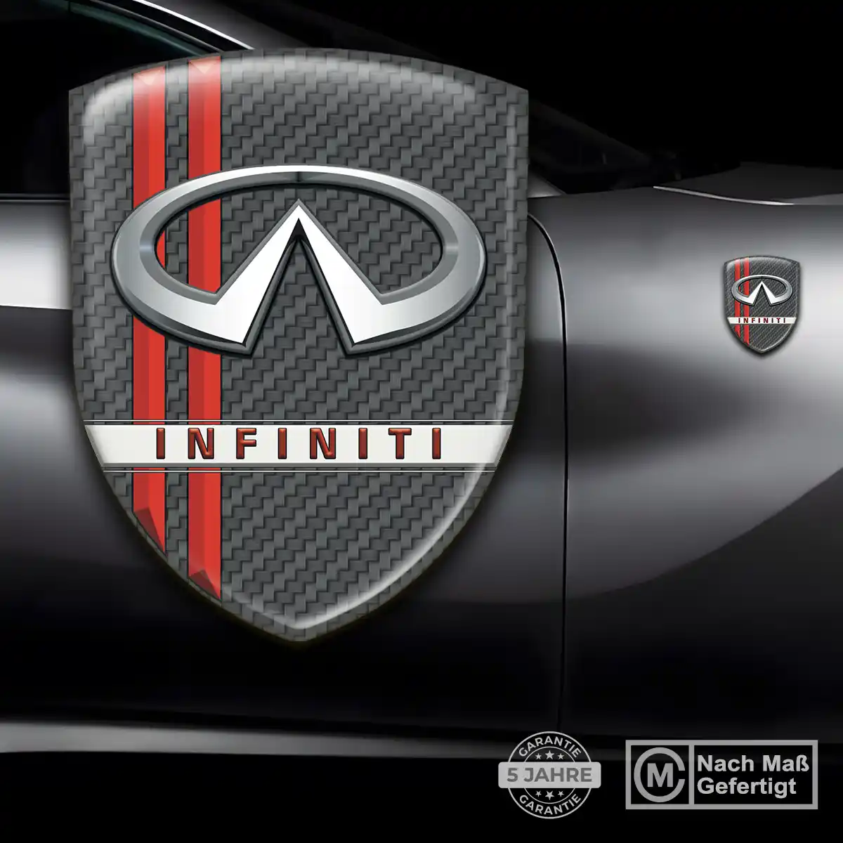Infiniti 3D Gel Aufkleber Silikon Auto Modernes Design