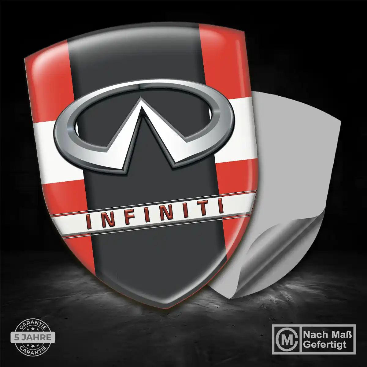 Infiniti 3D Gel Aufkleber Silikon Auto Premiumqualität
