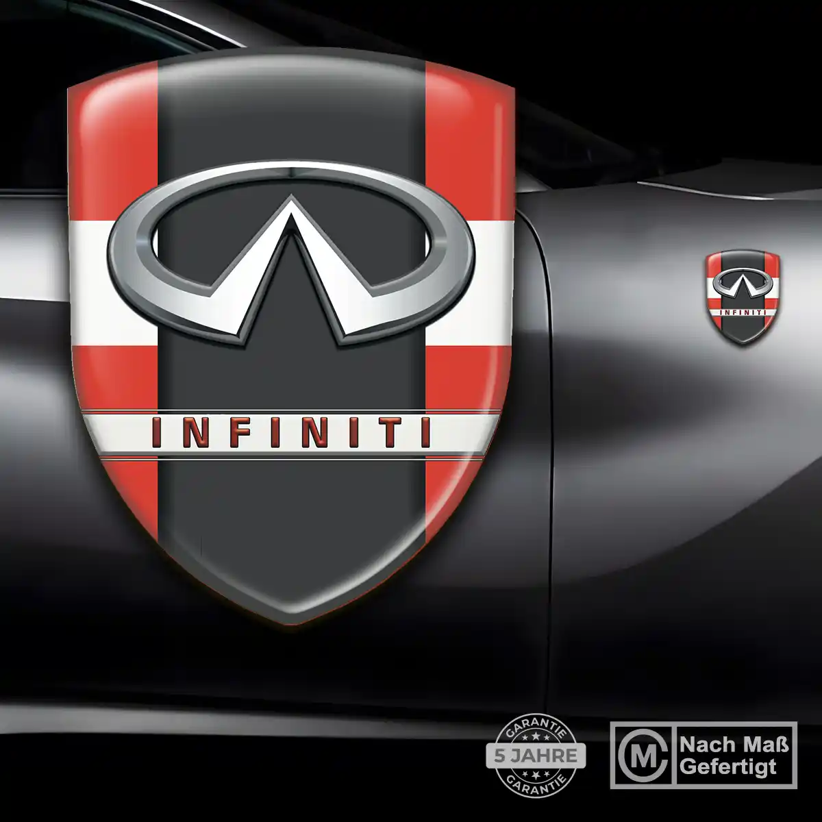 Infiniti 3D Gel Aufkleber Silikon Auto Premiumqualität
