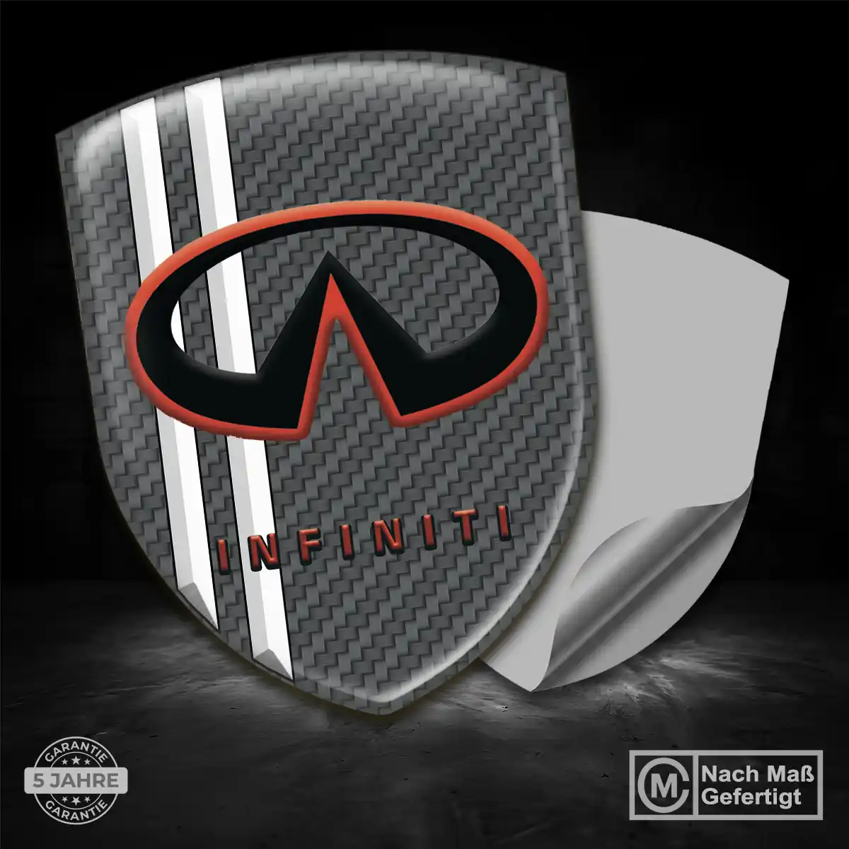 Infiniti 3D Gel Aufkleber Silikon Auto Stilvolles Design