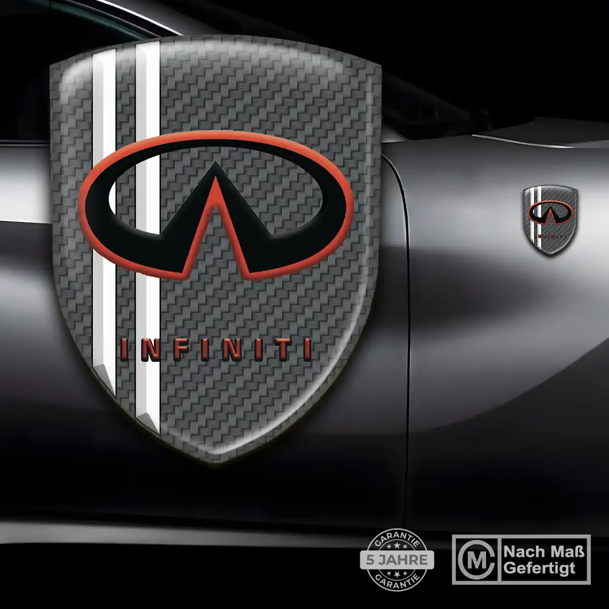 Infiniti 3D Gel Aufkleber Silikon Auto Stilvolles Design