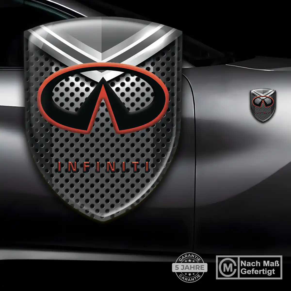 Infiniti 3D Gel Aufkleber Silikon Edles Design