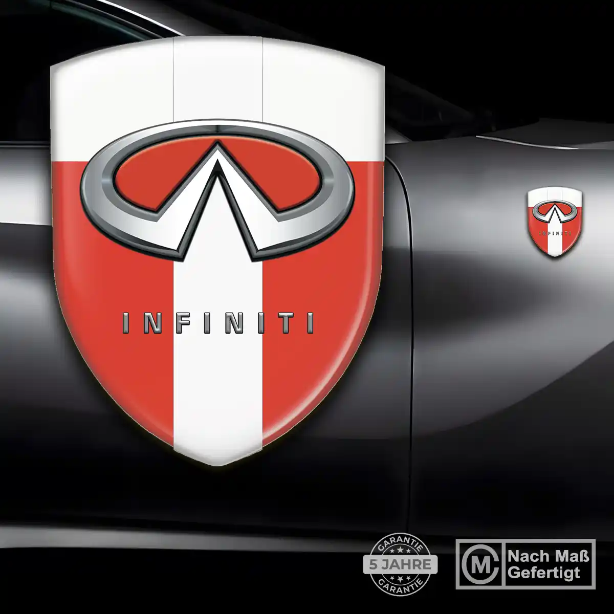Infiniti 3D Gel Aufkleber Silikon Elegantes Design