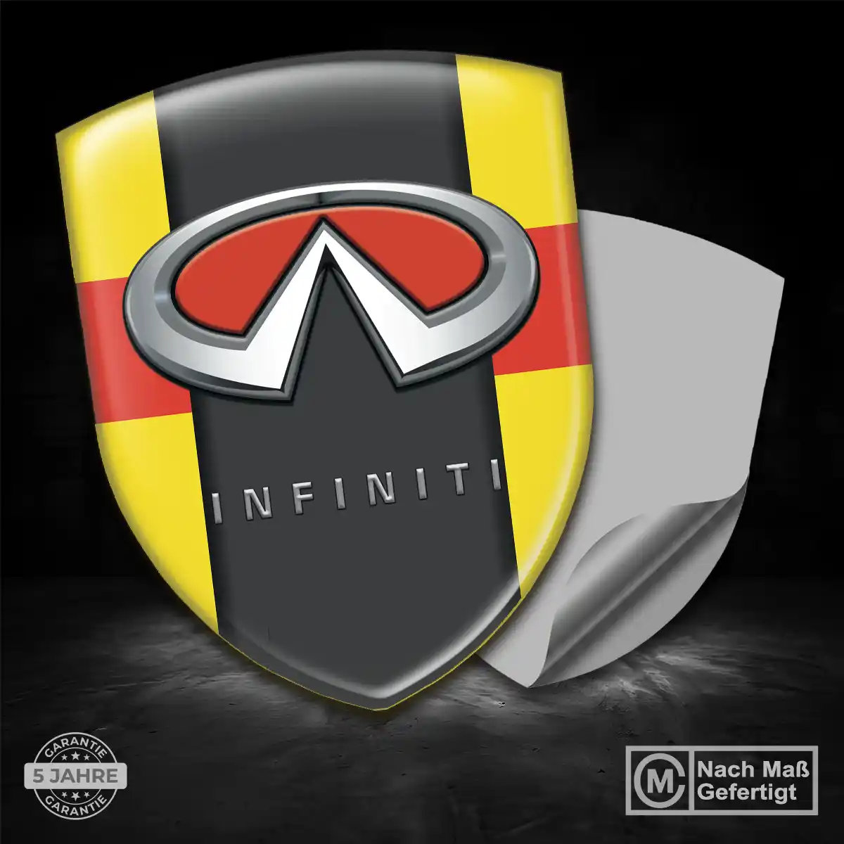 Infiniti 3D Gel Aufkleber Silikon Exterieurdesign