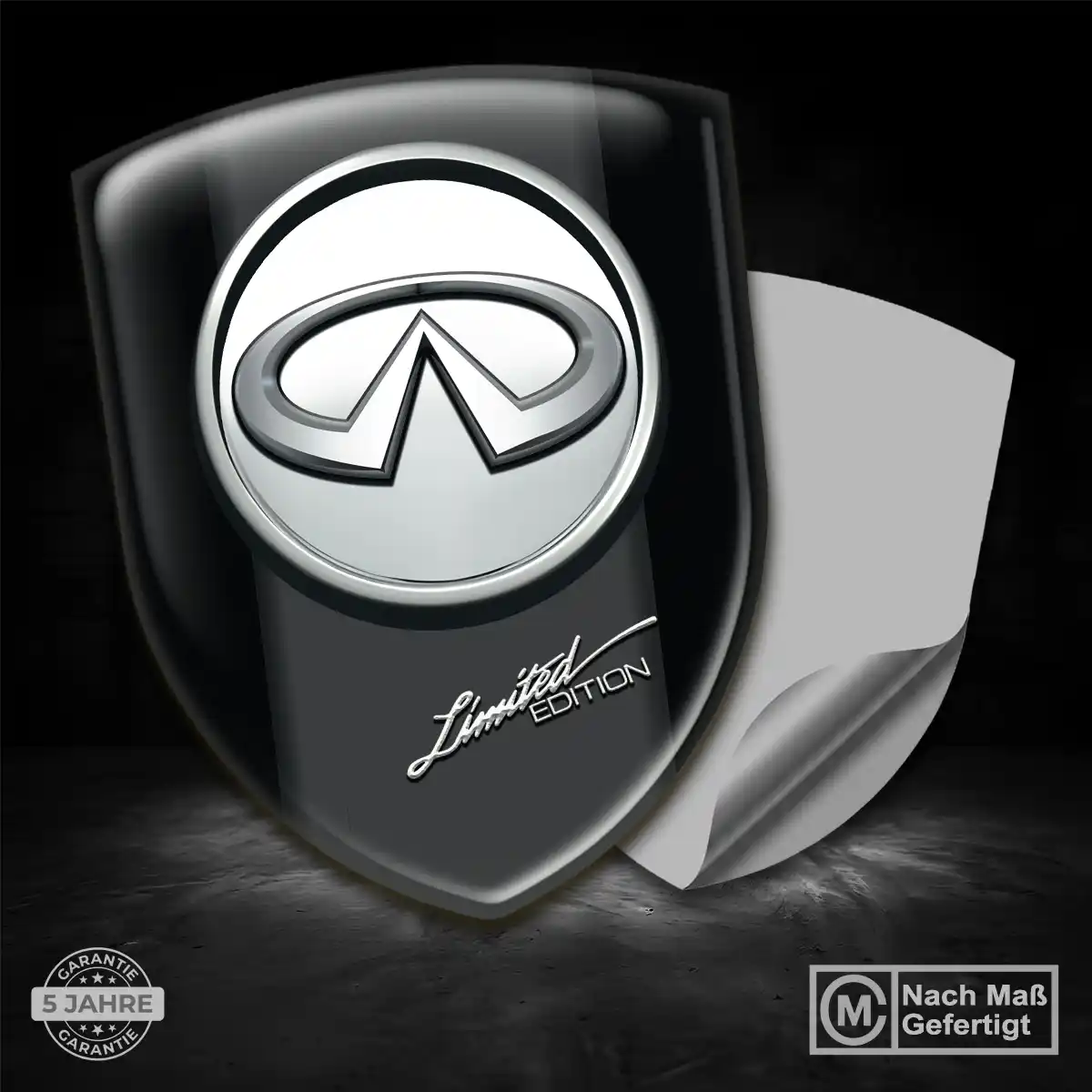 Infiniti 3D Gel Aufkleber Silikon Luxus-Edition