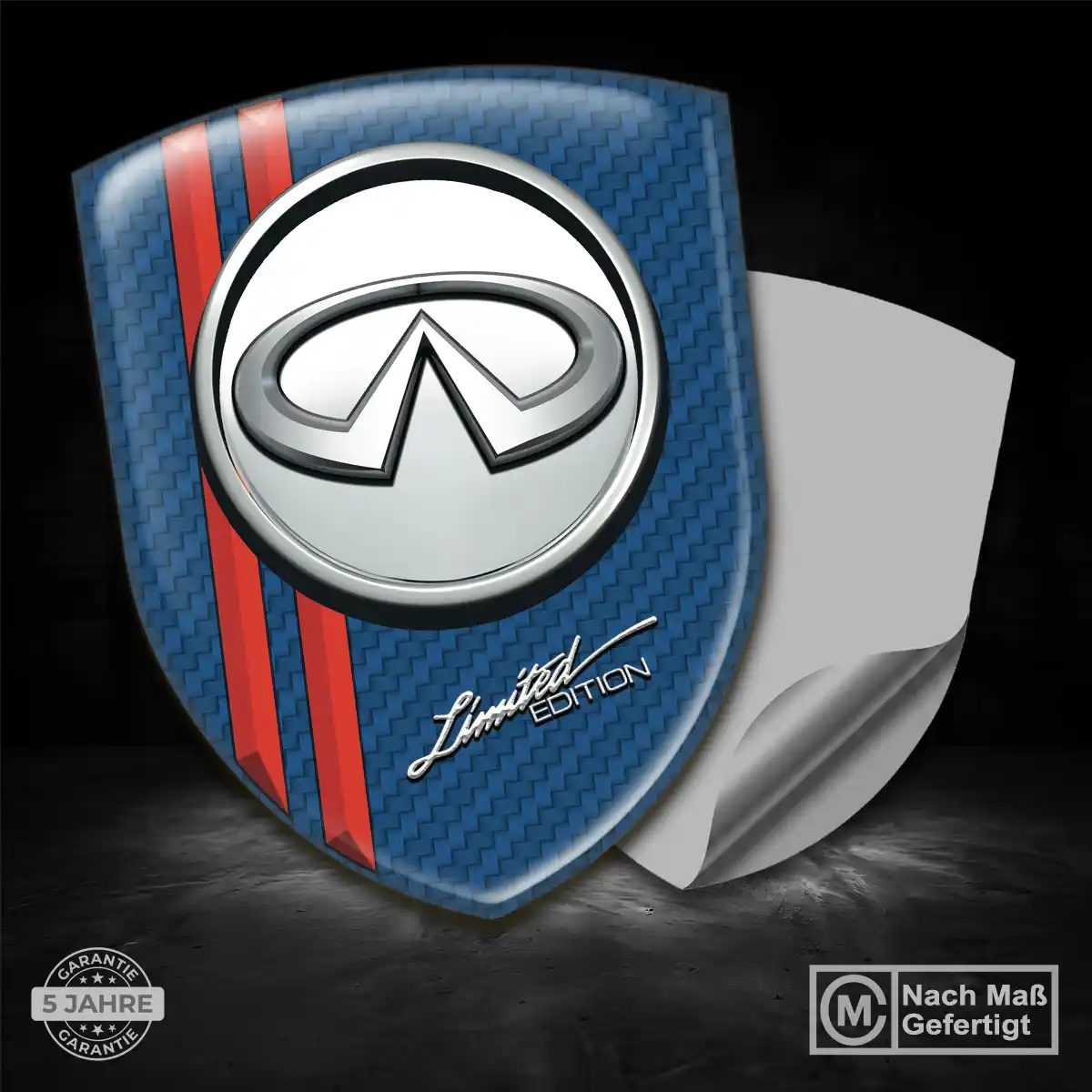 Infiniti 3D Gel Aufkleber Silikon Modernes Design