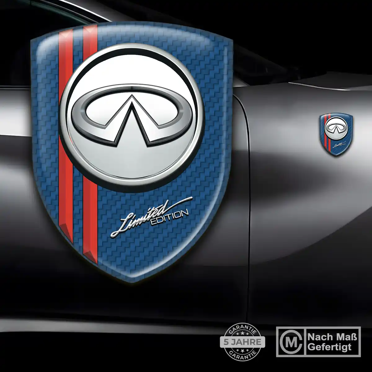 Infiniti 3D Gel Aufkleber Silikon Modernes Design