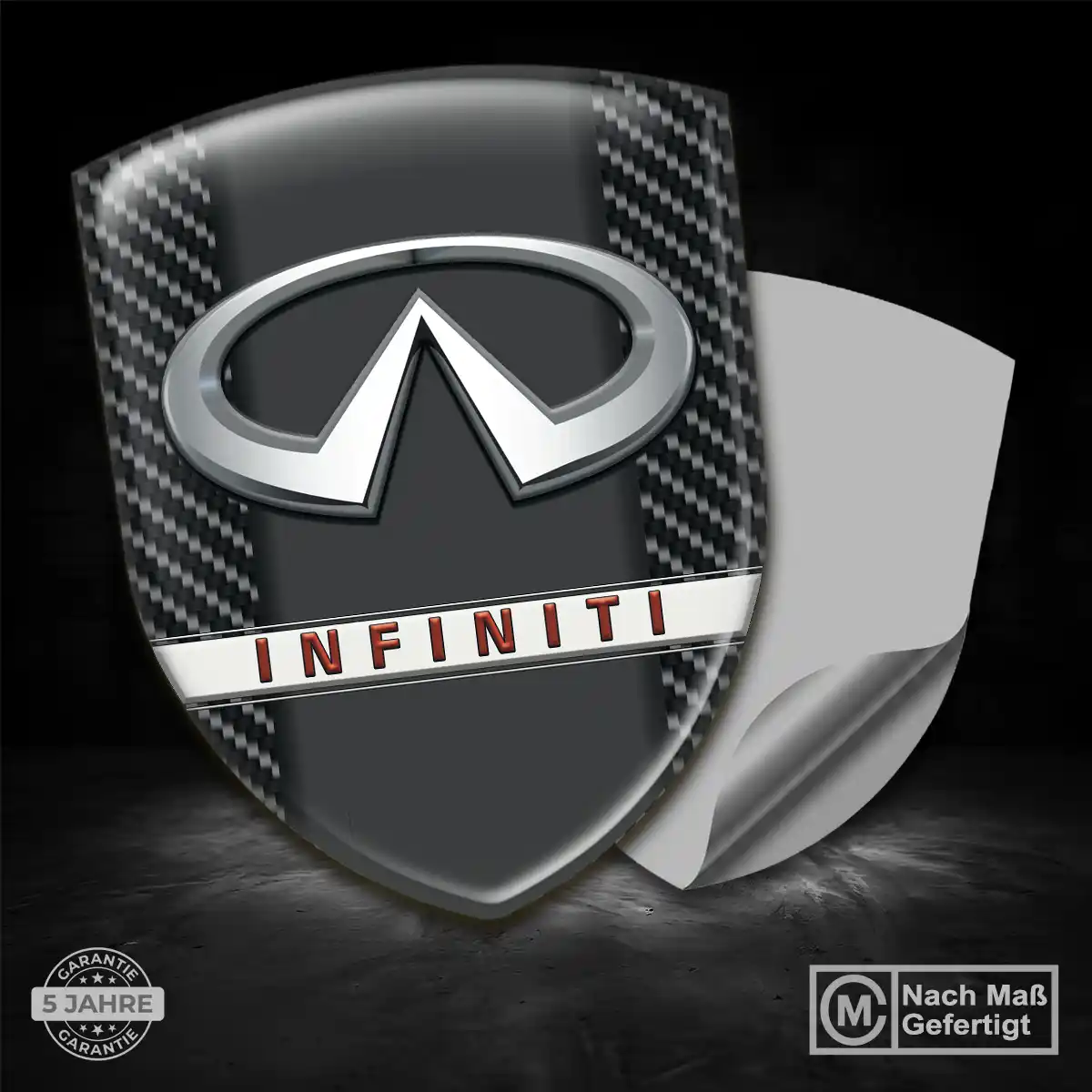 Infiniti 3D Gel Aufkleber Silikon Premium-Edition