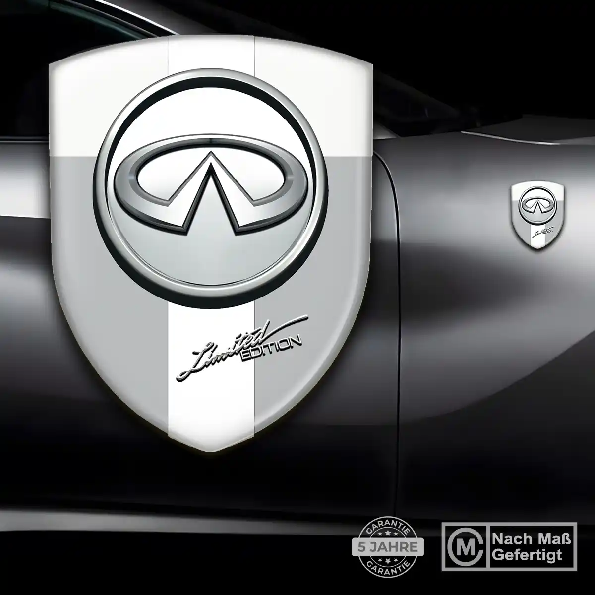 Infiniti 3D Gel Aufkleber Silikon Premiumqualität