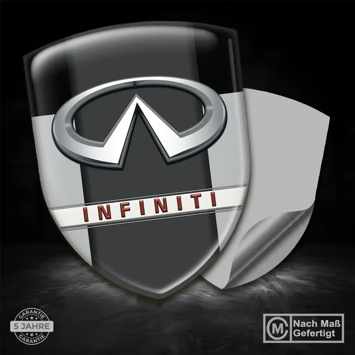 Infiniti 3D Gel Aufkleber Silikon Tuningfahrzeug