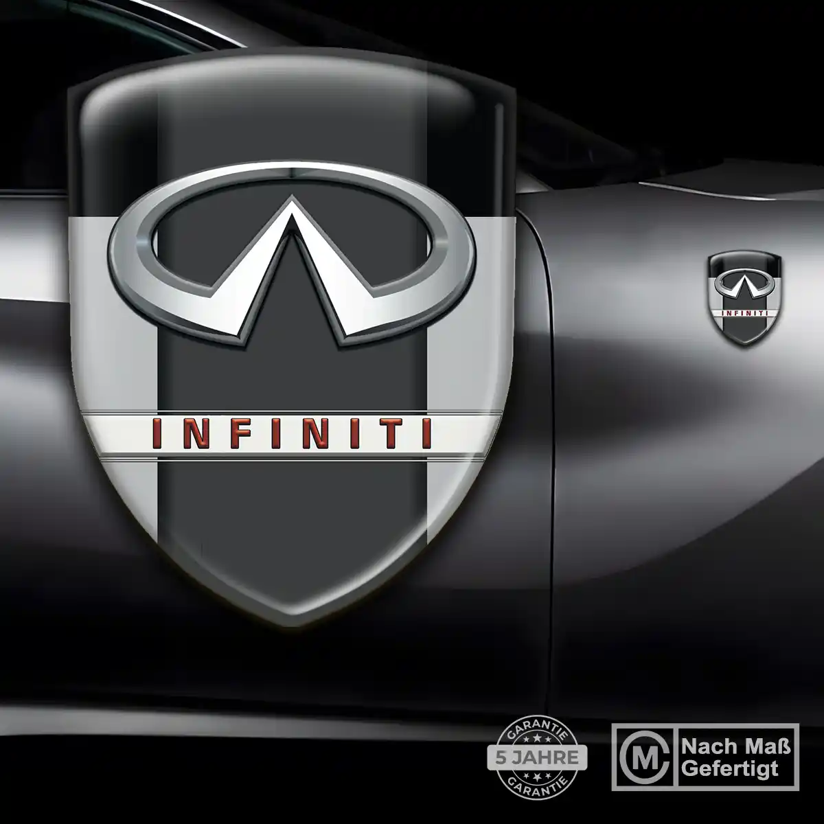 Infiniti 3D Gel Aufkleber Silikon Tuningfahrzeug
