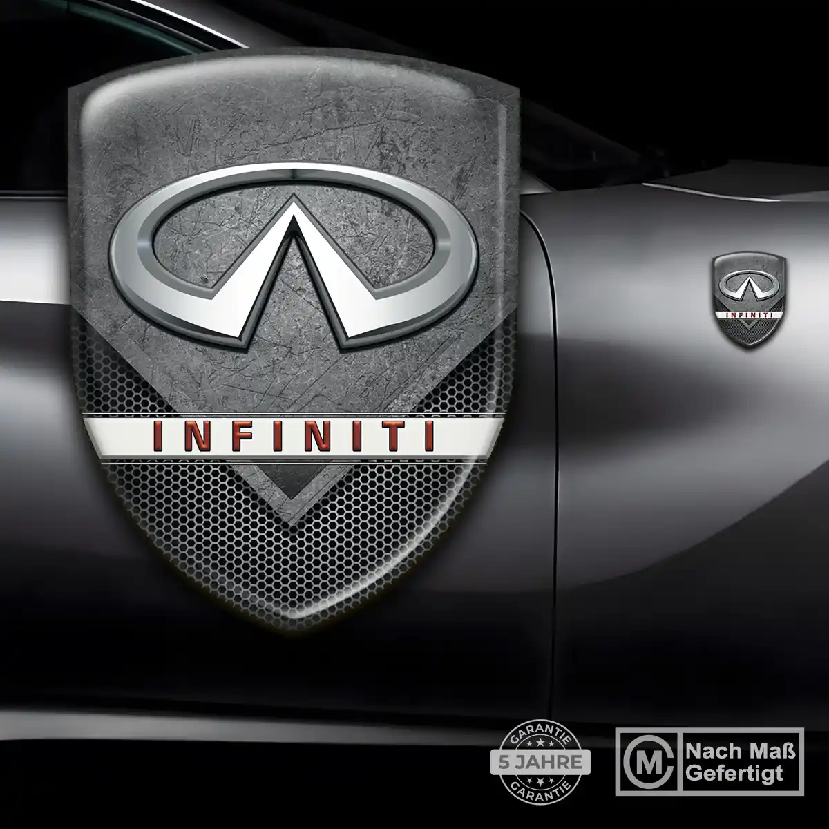 Infiniti 3D Gel Aufkleber Wappen Anspruchsvolles Design