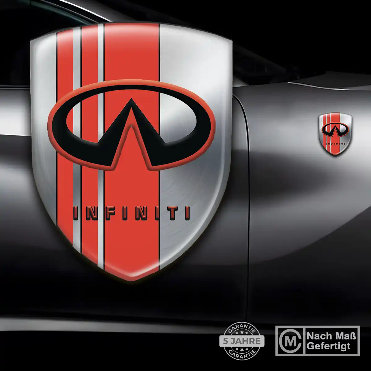 Infiniti 3D Gel Aufkleber Wappen Auto Hohe Qualität